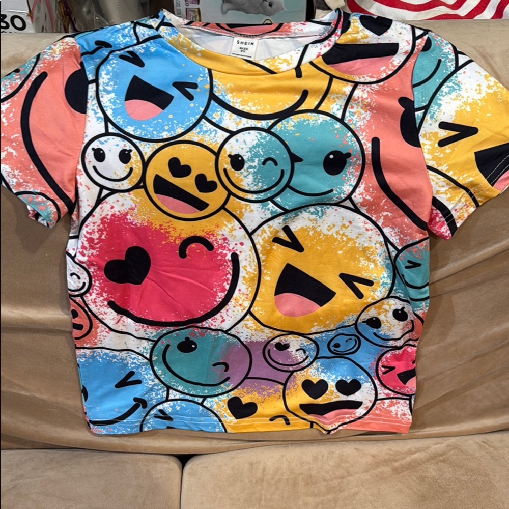 Colorful Emoji Kids T-Shirt